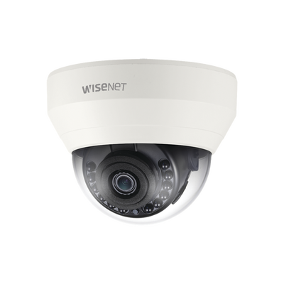 Hanwha Techwin Wisenet Cámara Domo Híbrida Interior / AHD 1080p / CBVS Analógico / Lente Fijo 4MM / IR 20M MOD: SCD-6023R