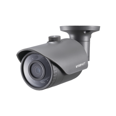 Hanwha Techwin Wisenet Cámara Bala Híbrida / AHD 2 Megapixel (1080p) / CVBS Analógica 600TVL/ Lente Fijo 4 mm / IR 20 m / IP66 MOD: SCO-6023R