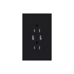 LUTRON ELECTRONICS Tomacorriente 15A,con salida de carga USB MOD: SCR-15-UBTR-MN