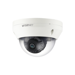 Hanwha Techwin Wisenet Cámara Domo Híbrida Antivandálica / AHD 1080p / CVBS Analógico / Lente Fijo 4MM / IR 20M MOD: SCV-6023R