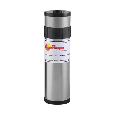 SUN PUMPS Bomba Solar Sumergible para agua, carga dinámica hasta 70m,descarga de 1/2 pulgada, 7.6 Lpm max MOD: SDS-T-128