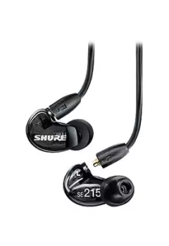 SE215-K Shure Audífonos In-Ear Profesionales - Negro, Potentes y Confortables para Sonidos Profesionales