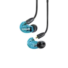 Shure SE215DYBL+UNI Auriculares Sound Isolating™ - Color Azul, Diseño ergonómico, Cable desmontable y Accesorios varios - Calidad de sonido excepcional. - comprar en línea