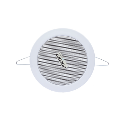 EPCOM PROAUDIO Altavoz 4" | Montaje en Techo | 3 - 6W | 70/100V | Frente Metálico | Resistente a Humedad MOD: SF-104GD