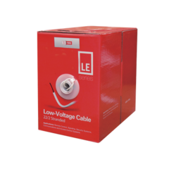 SFIRE Bobina de 305 Metros de Cable / 2x22 AWG / Tipo CCA de Color Blanco / Aplicaciones en Alarmas de Intrusión/Control de Acceso/Automatización/ Interfonos y TV porteros MOD: SF-22-02-LE