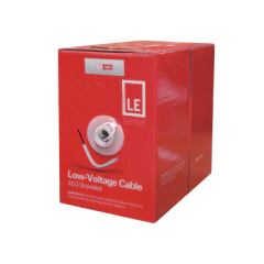 SFIRE Bobina de 305 Metros de Cable / 2x22 AWG / Tipo CCA de Color Blanco / Aplicaciones en Alarmas de Intrusión/Control de Acceso/Automatización/ Interfonos y TV porteros MOD: SF-22-02-LE