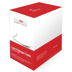 SFIRE Cable de Cobre Industrial, 6 conductores calibre 22 de color blanco, para aplicaciones de alarmas / Control de acceso / Automatización / Intercoms y TV porteros, Bobina de 152.5 Metros. MOD: SF2206/500