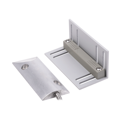 SFIRE Contacto magnético para piso uso rudo con 55cm de cable blindado / GAP 75mm / Placa de montaje de "L". MOD: SF-3012