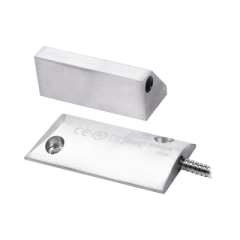 SFIRE Contacto magnético para piso uso rudo con 55cm de cable blindado / GAP 80mm / NC MOD: SF-3014-J