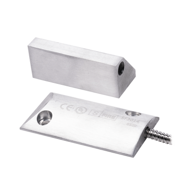 SFIRE Contacto magnético para piso uso rudo con 55cm de cable blindado / GAP 80mm / NC MOD: SF-3014-J