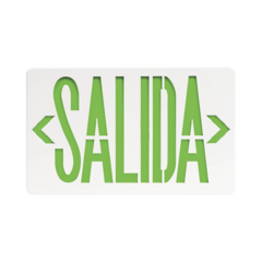 SFIRE Letrero LED de SALIDA Universal con alto brillo/uso en pared, lateral o techo/Batería de Respaldo Incluida. MOD: SF820X