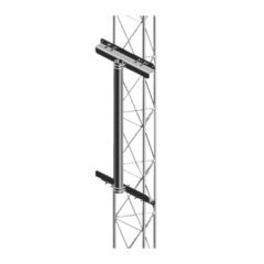 SYSCOM TOWERS Mástil Robusto de 1 metro para Instalación en torre de tramo STZ30G, STZ35G y STZ45G (Galvanizado por Inmersión en Caliente). MOD: SFM-1MG