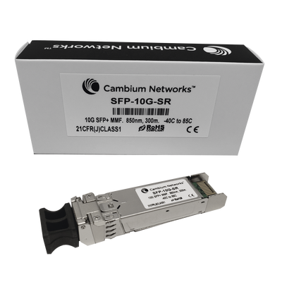 CAMBIUM NETWORKS Transceptor MiniGbic SFP+ 10 Gbps Multimodo, distancia hasta 300m, conector LC MOD: SFP-10G-SR