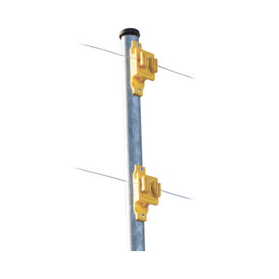SFIRE Aislador de Paso color Amarillo reforzado para cercos eléctricos, resistente al clima extremoso MOD: SFPASOY