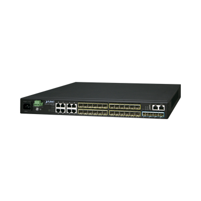 PLANET Switch Administrable L3 16-Puertos 100/1000X SFP, 8-Puertos Gigabit TP/SFP, 4-Puertos 10G SFP+ Stackable MOD: SGS-6341-16S8C4XR