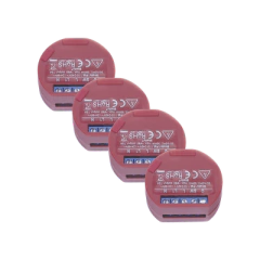 SHELLY Kit de 4 / Relevador / Interruptor WIFI / Industrial y residencial Inteligente / Medidor de consumo / 16A / Soporta Google / Alexa / Nube P2P y control local / ideal para iluminacion MOD: SHELLY1PMK4
