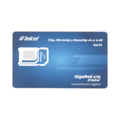 Syscom SIM SYSCOM 10 GB mensual para dispositivos móviles 3G/4G (Telcel) 1 año de servicio (solo datos) SIM10GBTELCEL