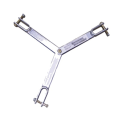 SYSCOM TOWERS Brida para sujeción de retenida compatible con tramos STZ90G, Galvanizado por Inmersión en Caliente. SJB-90G