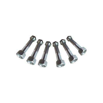 SYSCOM TOWERS Juego de 6 Tornillos y tuercas de acero inoxidable de 3/4” x 2 1/2. MOD: SJ-TR