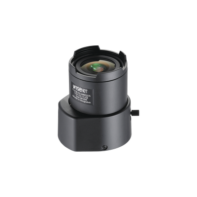 Hanwha Techwin Wisenet Lente Varifocal 2.8-12mm, Iris AUT/DC, Día/Noche, Asférica, 1/3'' MOD: SLA-2812-DN