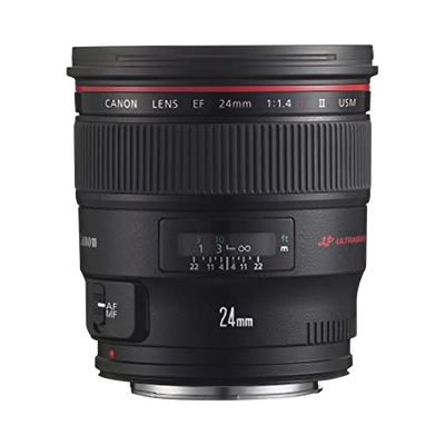 Hanwha Techwin Wisenet Lente Canon 24mm f1.4 / 8K / Auto-Iris / compatible con Cámara TNB-9000 MOD: SLA-C-E24