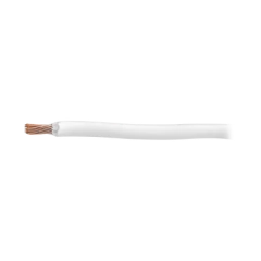 INDIANA Cable 8 awg color blanco,Conductor de cobre suave cableado. Aislamiento de PVC, autoextinguible. (Venta por Metro) MOD: SLY-296-WHT