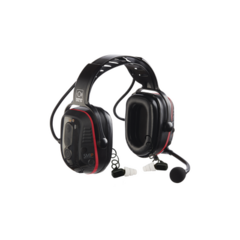SENSEAR Audífonos inteligentes de diadema de uso rudo intrínsecamente seguros de doble protección con Bluetooth y comunicación a corta distancia incluido para radios análogos y digitales MOD: SM1PBWISDP01