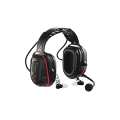SENSEAR Audífonos inteligentes de diadema de uso rudo intrínsecamente seguros de doble protección con Bluetooth y comunicación a corta distancia incluido para radios análogos y digitales MOD: SM1PBWISDP01