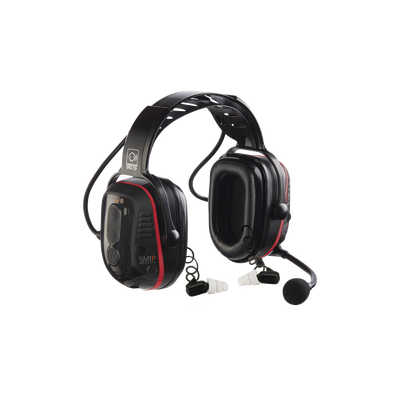 SENSEAR Audífonos inteligentes de diadema de uso rudo intrínsecamente seguros de doble protección con Bluetooth y comunicación a corta distancia incluido para radios análogos y digitales MOD: SM1PBWISDP01