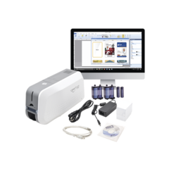IDP Kit de Impresora tarjetas de PVC / Puede Crecer a Laminador/ Una Cara / Incluye: 2 x Ribbon a Color, 100 Tarjetas PVC, Kit de Limpieza, Software MOD: SMART51SK
