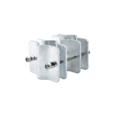 SYSCOM TOWERS Herraje Adaptador de Mástil para Diámetros desde 3/4" hasta 2-1/4". Galv. en Caliente. MOD: SMM-K4