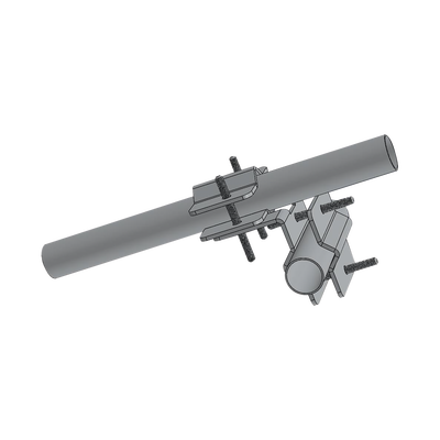 SYSCOM TOWERS Herraje Adaptador Cruzado para Mástil para Diámetros desde 7/8" hasta 2". MOD: SMMK5