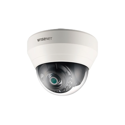 Hanwha Techwin Wisenet Cámara IP Tipo Domo Interior 2MP / Lente 3.6mm / IR 15M / dWDR / Micrófono Interconstruido MOD: SND-L6013R