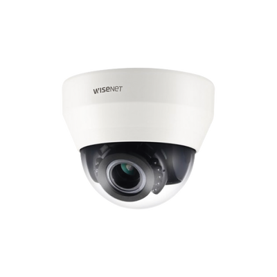 Hanwha Techwin Wisenet Cámara IP Tipo Domo Interior 2MP / Lente Varifocal 2.8-12mm / IR 15M / Micrófono Intercontruido MOD: SND-L6083R