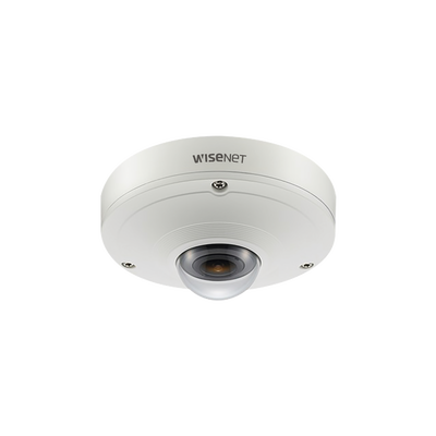 Hanwha Techwin Wisenet Fisheye IP Antivandálica IP 5 Megapixel / PTZ Digital 8X / Exterior IP66 / IK10 / Micrófono Interconstruido MOD: SNF-8010VM