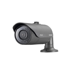 Hanwha Techwin Wisenet Camara bala IP 2MP, infrarroja día/noche real (ICR), video análisis, WDR, lente 3.8mm, IP66 para exterior, wiseNet III MOD: SNO-6011R