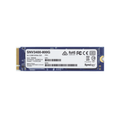 SYNOLOGY SSD 800GB NVMe M.2 2280, diseñada para Synology NAS con ranuras M.2 integradas MOD: SNV3400800G