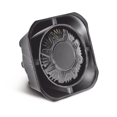 SIGNALPRO Bocina Compacta de uso rudo, 100 Watts de Potencia, Ideal para vehículos de encubierto, 11 Ohms de Impedancia SP100