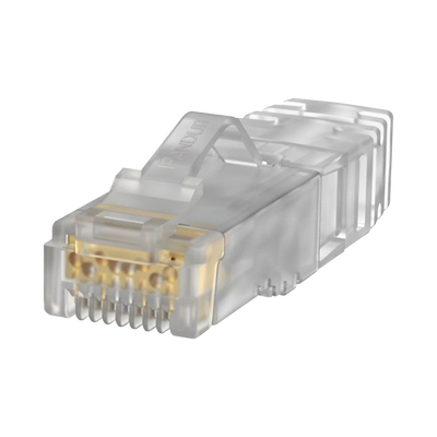 PANDUIT Plug RJ45 Cat6A, Para Cable UTP de Calibre 26 AWG, Chapado en Oro de 50 micras, Paquete de 100 piezas MOD: SP6X88SD-C