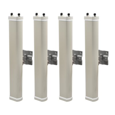 ALTAI TECHNOLOGIES Kit de Antenas Sectoriales, 2.4 GHz, 14 dBi, 2 N-Hembra, 70°, polaridad cruzada, para series A8/A8n/A2 MOD: SP-AN-2S-14-00-KIT4
