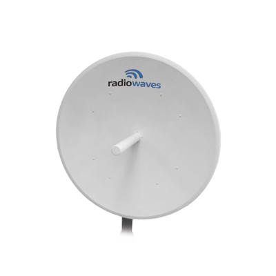 RADIOWAVES Antena Direccional, Dimensiones (4 ft), 5.925-6.425 GHz, 2 Conectores N-hembra, Ganancia de 36 dBi, Montaje incluido MOD: SPD4-5.9NS