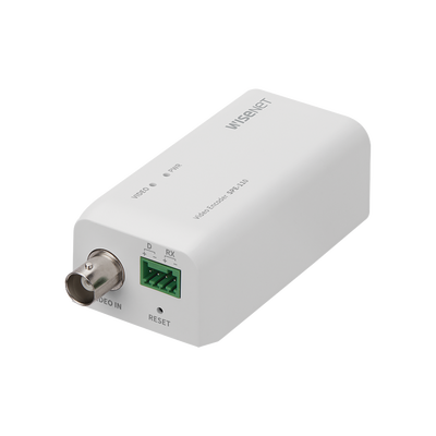 Hanwha Techwin Wisenet Convertidor de cámaras análogas HD a IP / 1 canal / Hasta 4 MP / 4 Tecnologías (TVI, AHD, CVI y CVBS) MOD: SPE-110