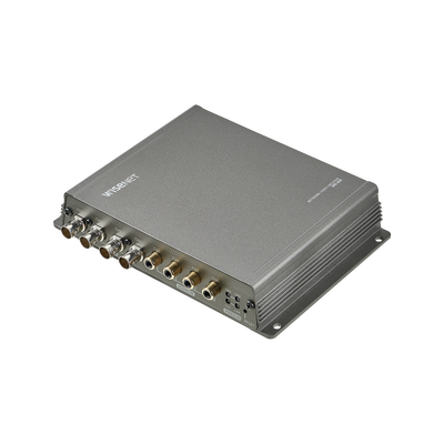 Hanwha Techwin Wisenet Convertidor de cámaras análogas HD a IP / 4 canales / Hasta 5 MP / 4 Tecnologías (TVI, AHD, CVI y CVBS) MOD: SPE-420