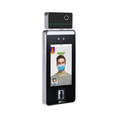 ZKTECO Terminal de reconocimiento Facial, Palma, Huella Digital y temperatura de alta velocidad MOD: SPEEDFACEV5LTI