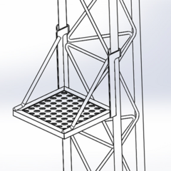 SYSCOM TOWERS Plataforma de Descanso para Tramo STZ35G MOD: S-PLD-Z35G