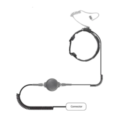 PRYME Micrófono de garganta de uso rudo para KENWOOD Serie 80/ 90/ 140/ 180/ NX-200/ 410/ Compatible con VOX de la serie 180 y NX-200. MOD: SPM-1511