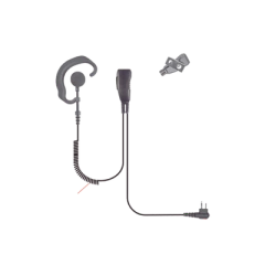PRYME Micrófono de solapa de gancho suave para radios HYT TC-508, TC-518, TC-580, TC-610, TC-620, TC-700/EX, PD502, PD562, PD-400 Series MOD: SPM-300EB-H3