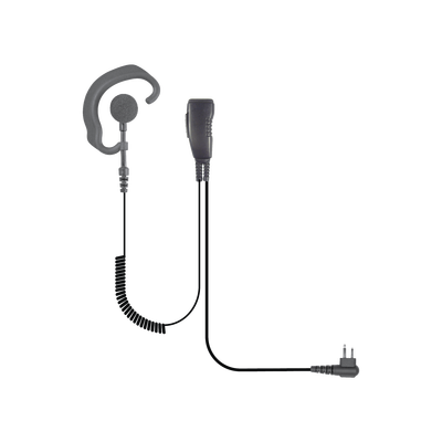 PRYME Lapel Microphone with soft earhook style earphone MOD: SPM-313-E-B