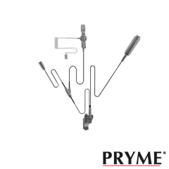 PRYME Micrófono - Audífono de solapa de 3 cables para KENWOOD Serie 80/ 90/ 140/ 180, NX200/ 410.Compatible con VOX de la serie 180 y NX-200. MOD: SPM-3311