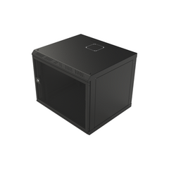 LINKEDPRO BY EPCOM Gabinete con Puerta Ventilada para Montaje en Pared Cuerpo Fijo con Rack 19" de 9 Unidades. MOD: SR-1909-GFPV